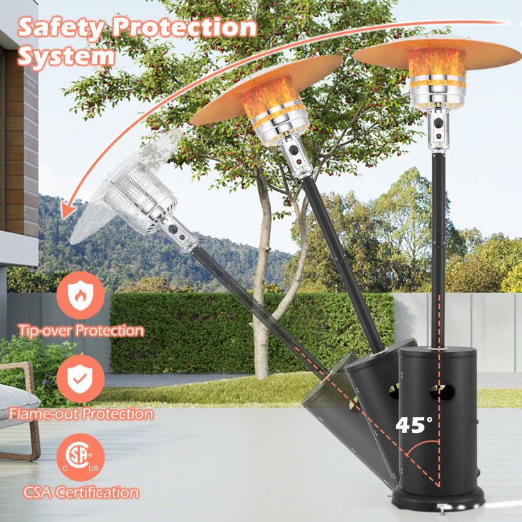 50,000 BTU Propane Patio Heater with Drink Table – view 8