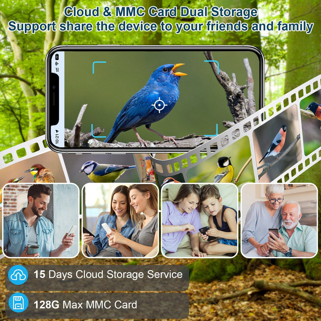 Bird Feeder with Camera – Solar Smart Bird Feeder, 1080p HD, AI Bird Identification – photo 11