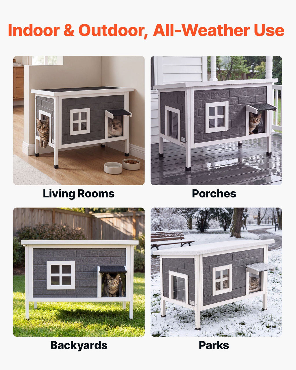 Heated Outdoor Cat House for 1–3 Cats – view 7